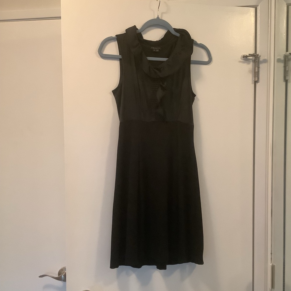 Hollis Career Black Silk Dress by Theory, size 0